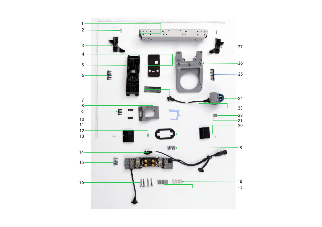 T100 Front Frame 1 Diagram