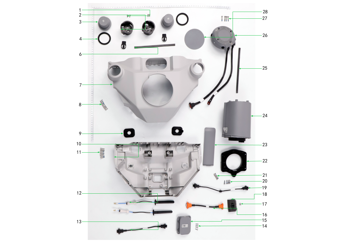T100 Front Frame 2 Diagram
