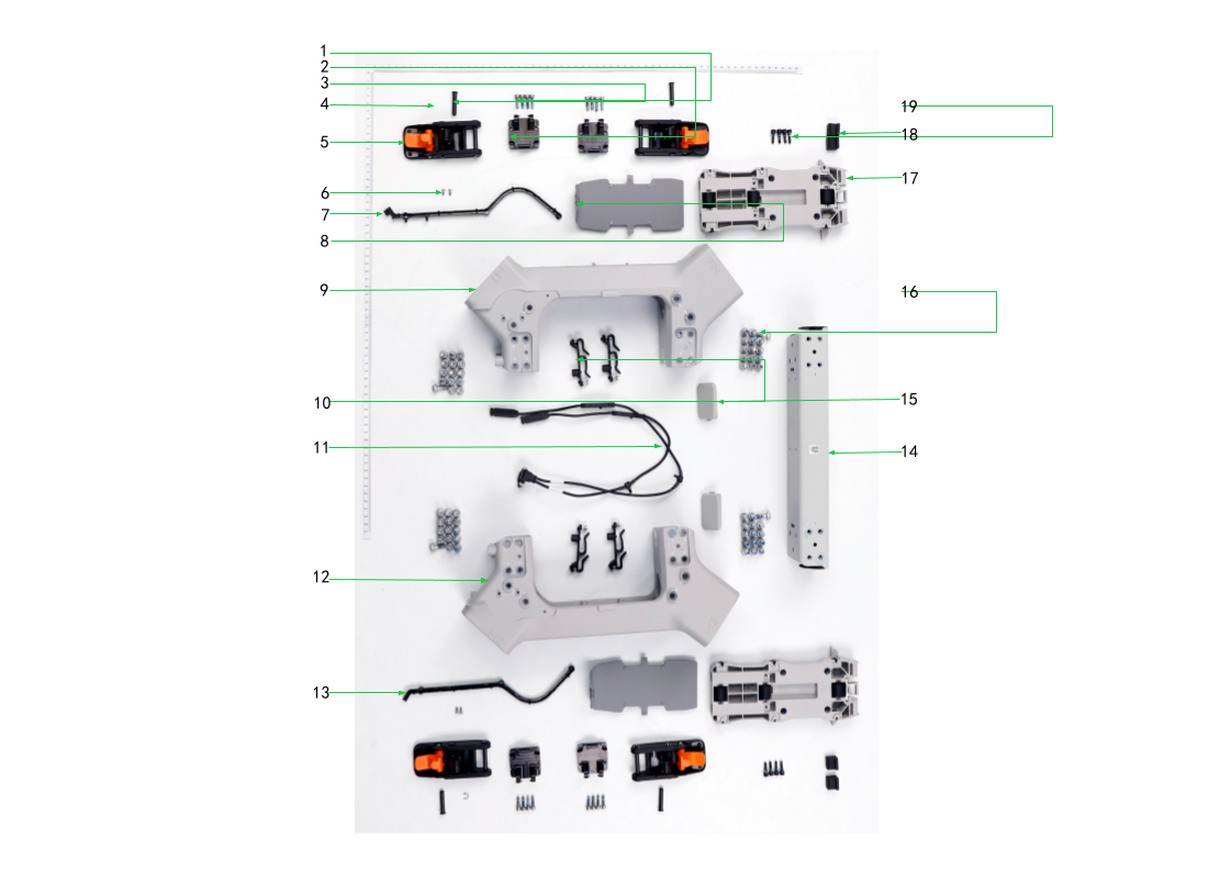 T100 Middle Back Frame Diagram