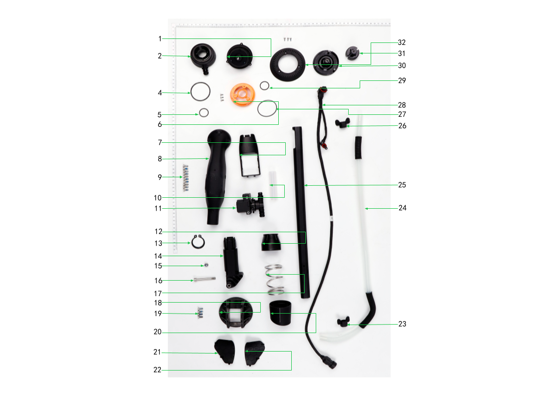 T100 Spray Rod Diagram